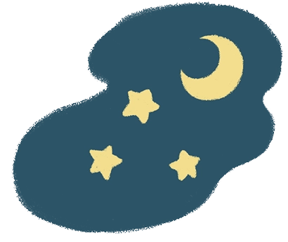 夜のイラスト